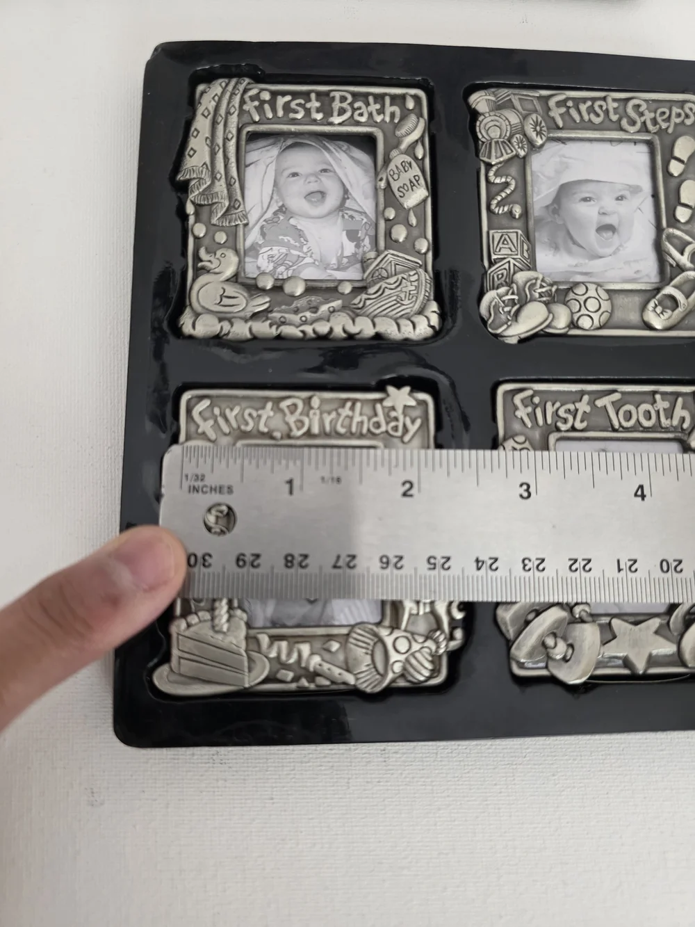 Royal Limited Silver Baby Milestone Frame Set - Silver Toned Four-Piece